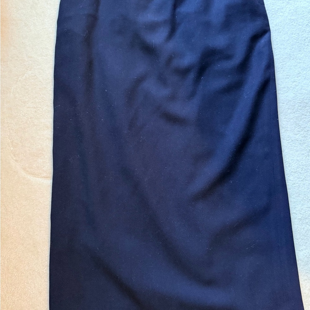 Ralph Lauren Navy Wool Midi Sailor Skirt - Picture 3 of 5